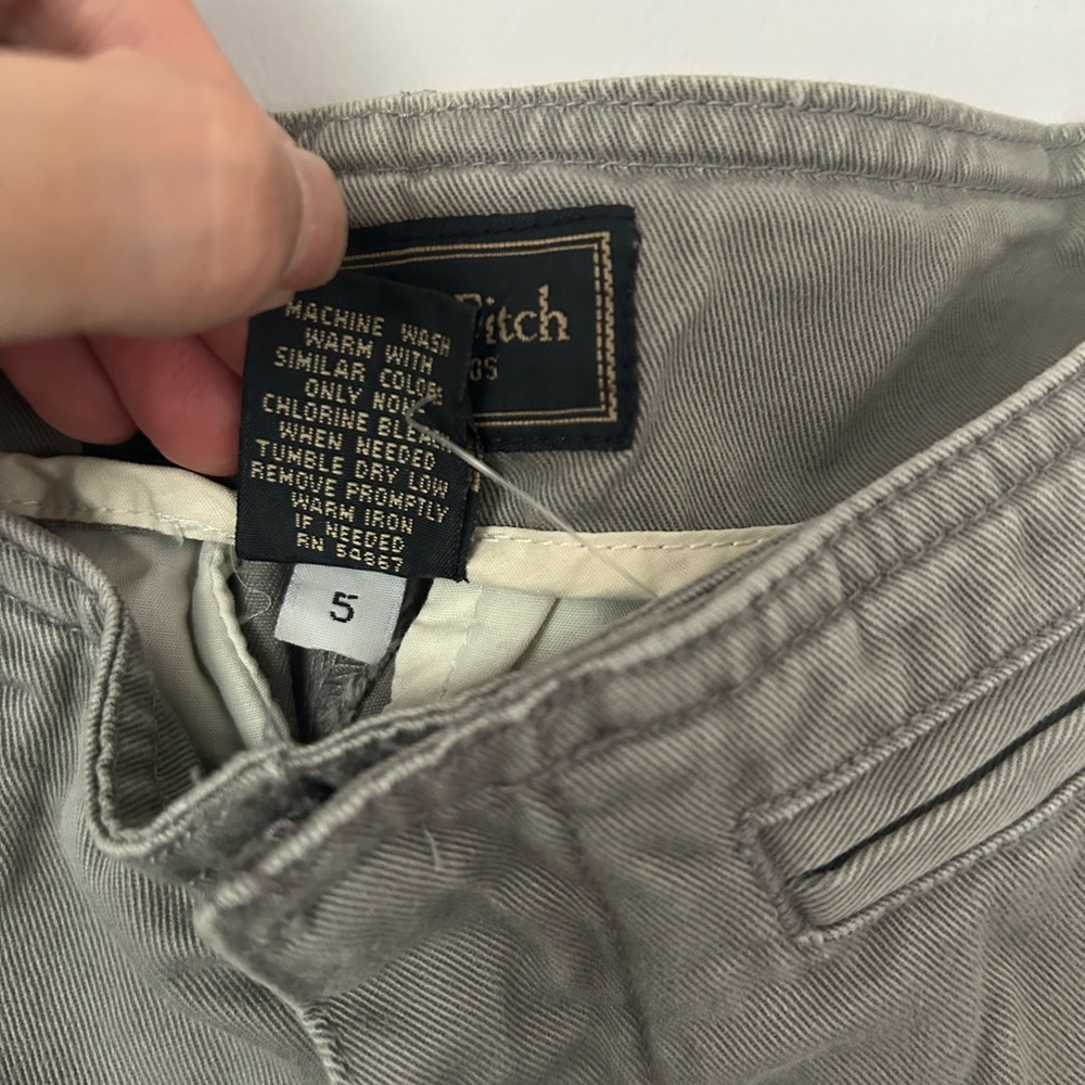 Vintage Abercrombie & Fitch Grey 100% Cotton Chino Pants, Women’s, Size 2 - Picture 4 of 6